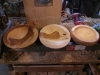 Roughed out maple wood bowls