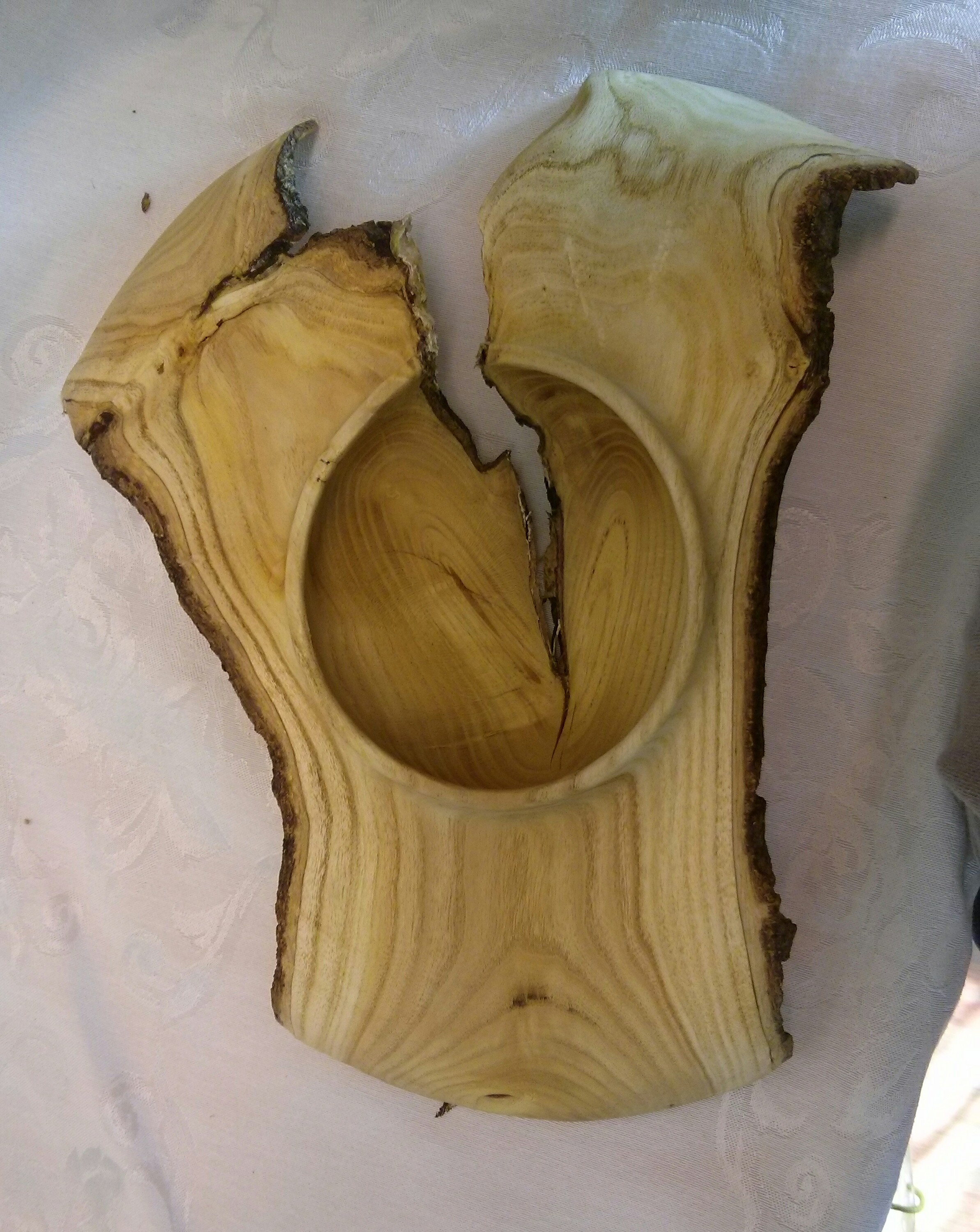 Magnolia wood wing bowl