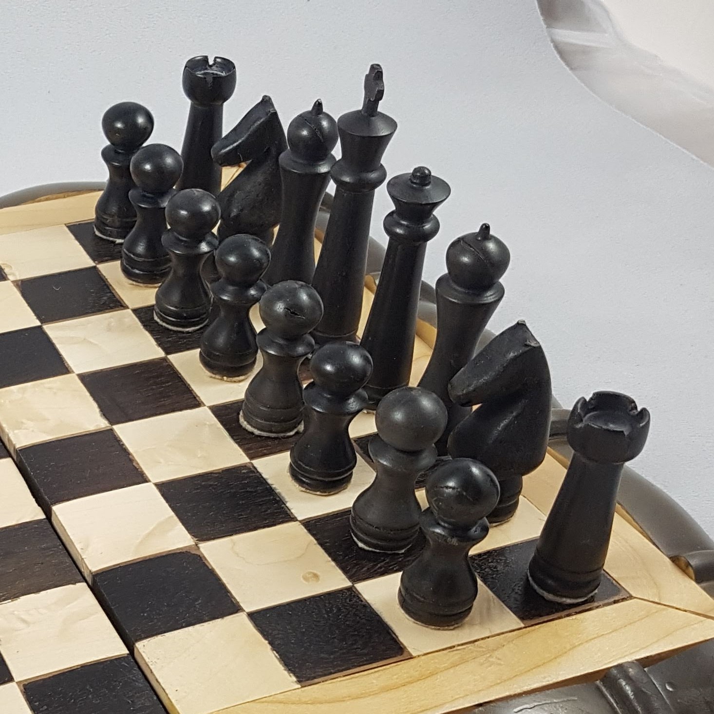 Dark chess pieces