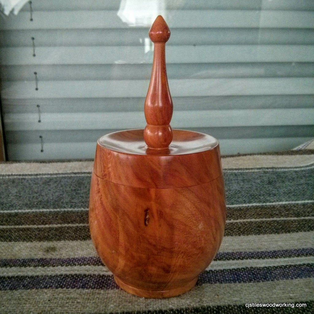 Plum wood ring holder box 2