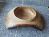 Suspended Oak crotch grain bowl partial side view