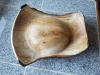 Suspended Oak crotch grain bowl bottom view