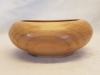 Maple wood bowl with closed shape