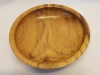 Black locust wood bowl top view