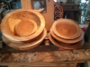 Roughed out maple wood bowls