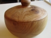 arbutus wood bowl with lid
