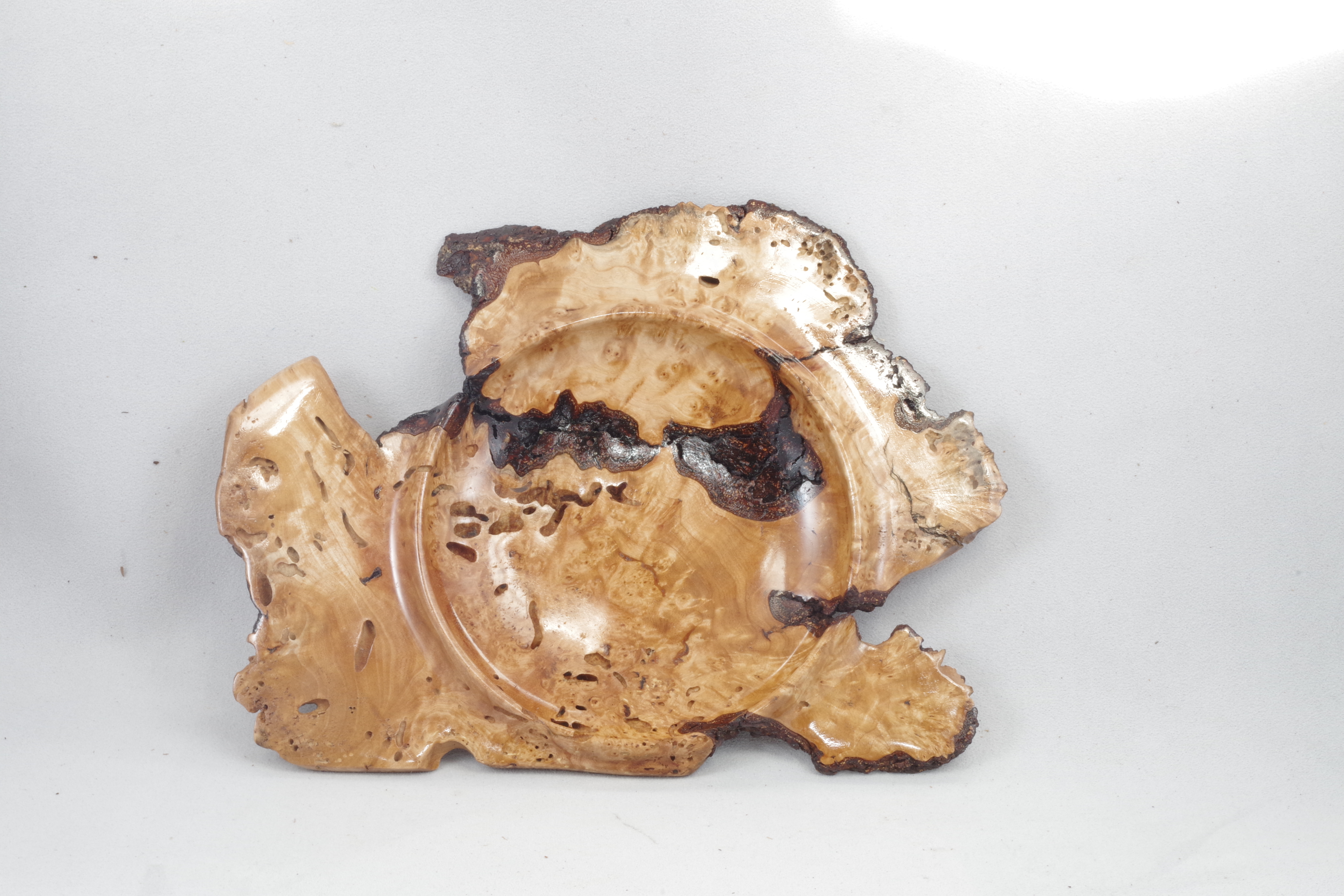 Maple burl platter top