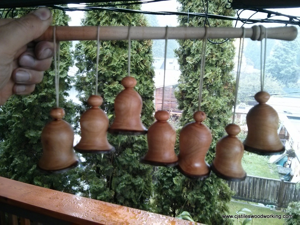 Cherry wood bells