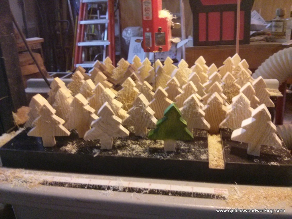 Forest on bandsaw table