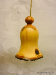 Plum wood Christmas bell