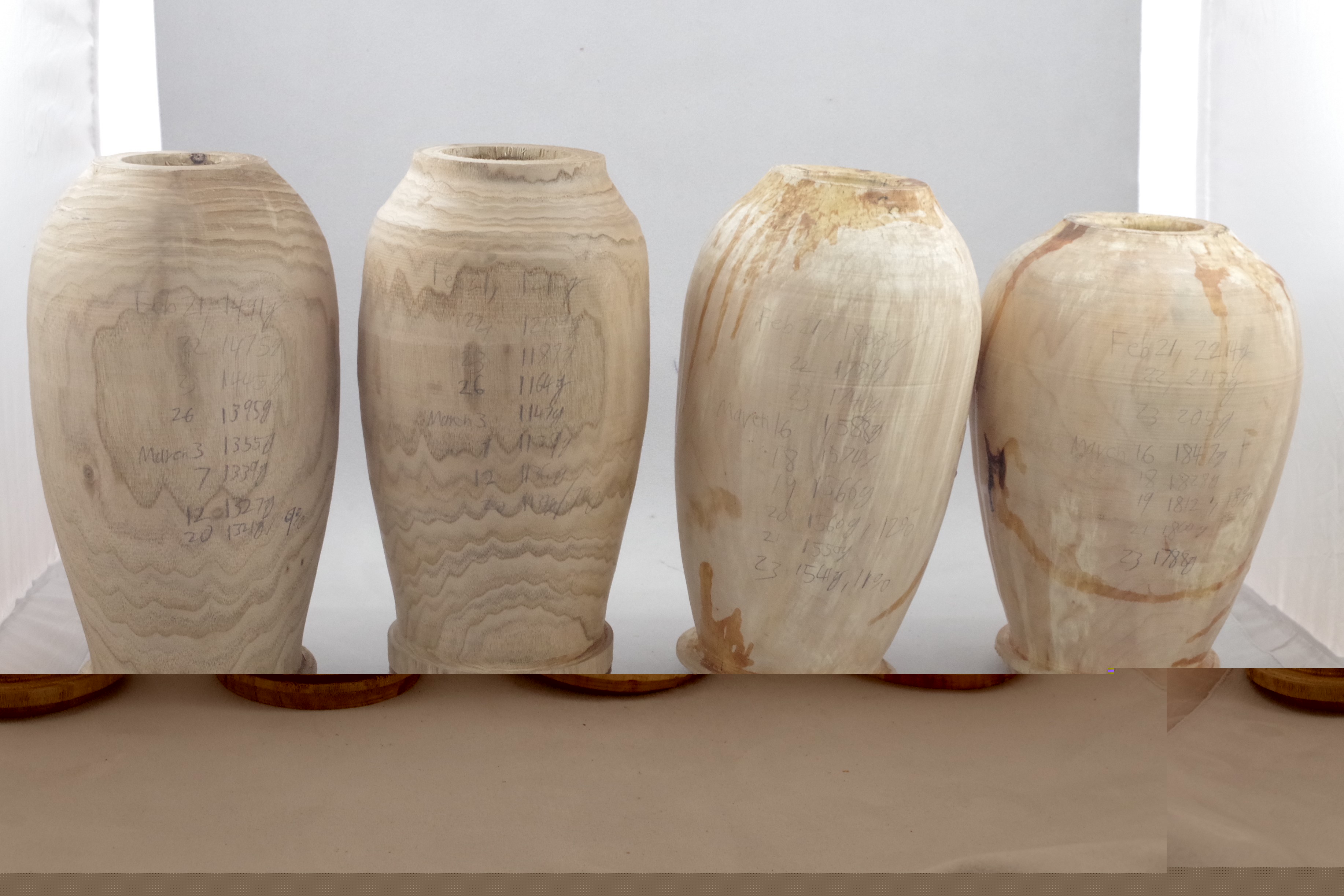 Roughed out urns