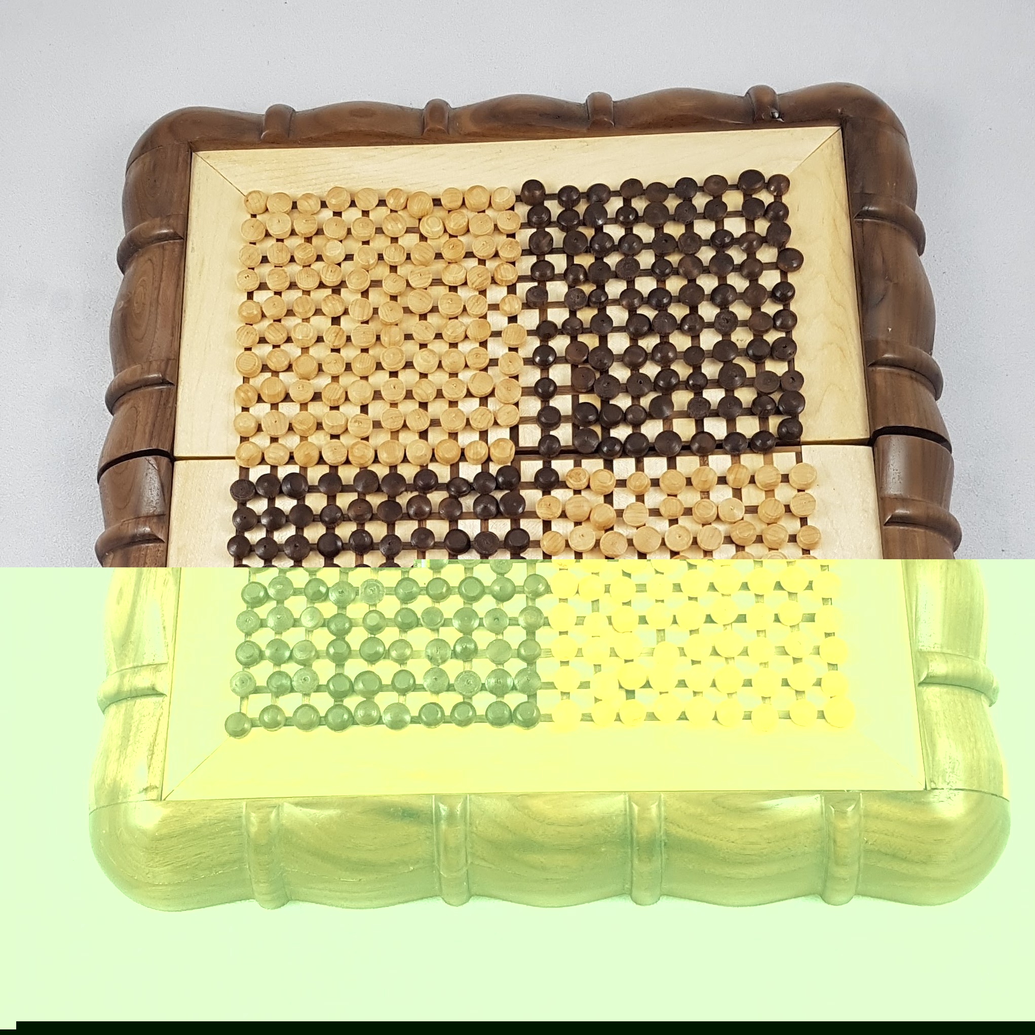 Go board with pieces