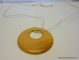 Arbutus wood pendant