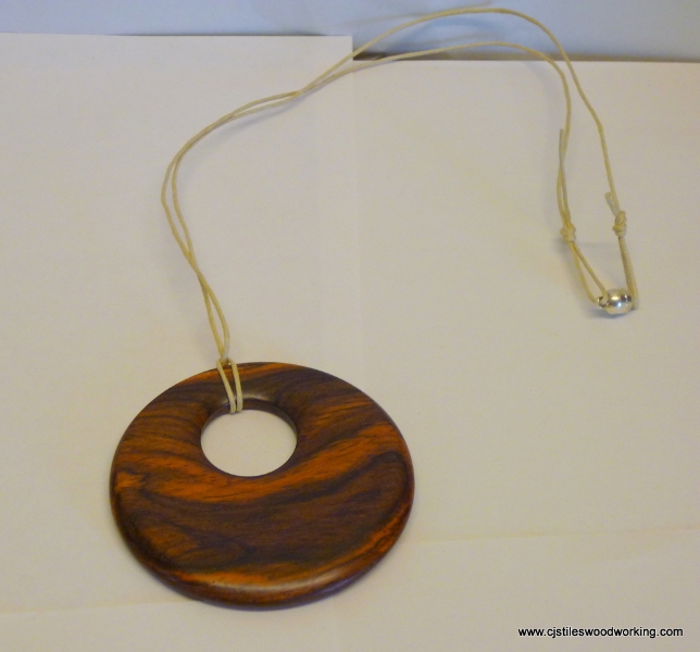 Cocobolo wood pendant