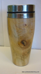Maple wood travel mug