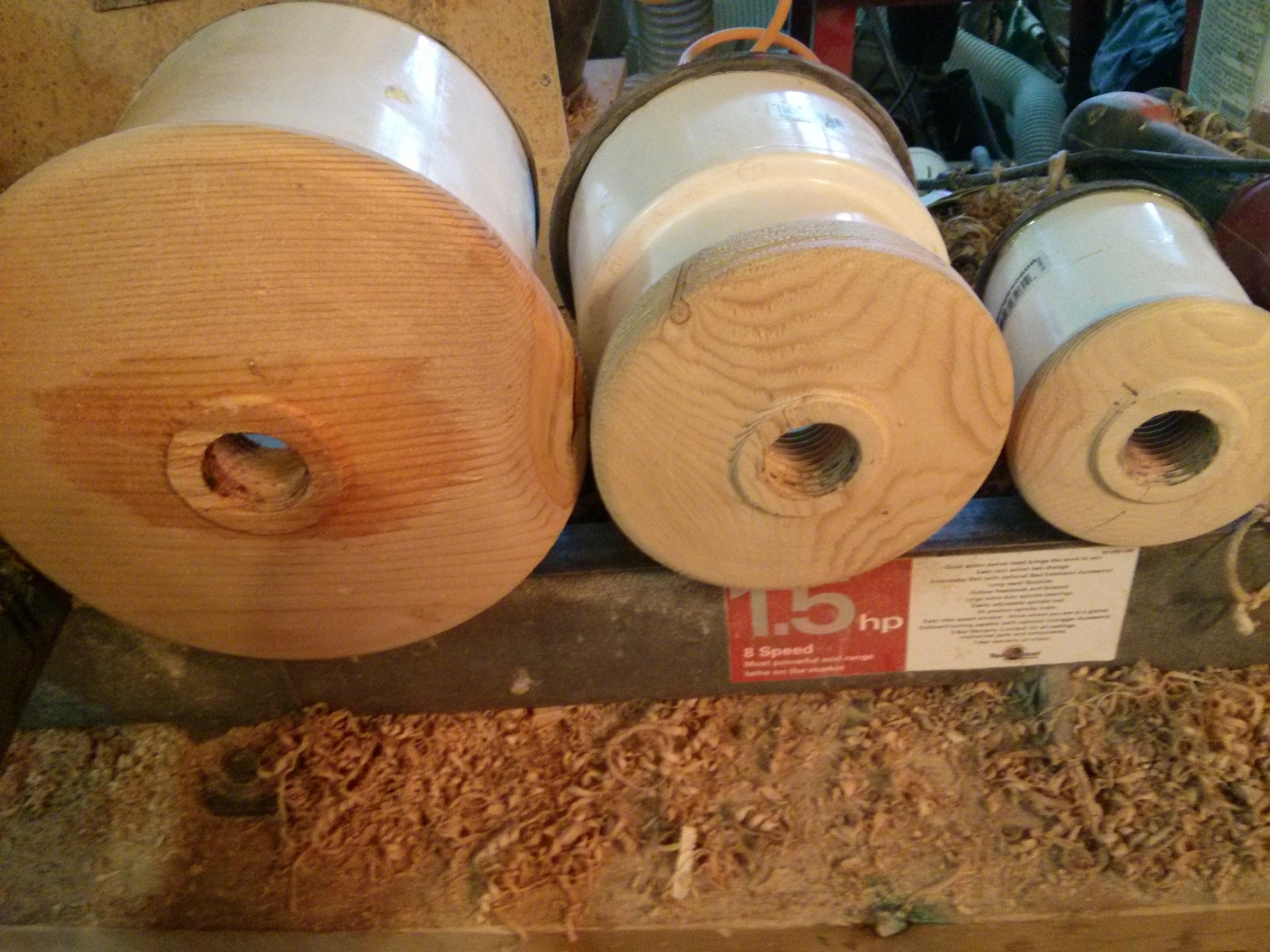 Vacuum chucks back view